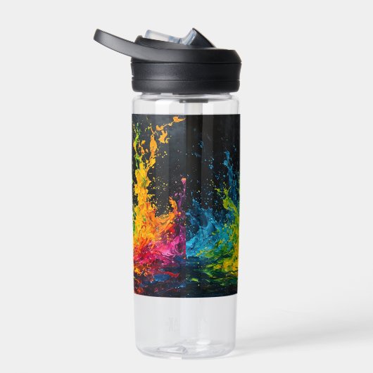 Farbenfrohe Paint Splash Trinkflasche (Rechts)