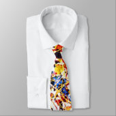 Farbenfrohe Paint Spritzer Neck Tie Krawatte (Gebunden)