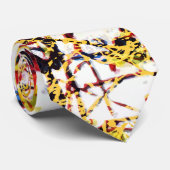 Farbenfrohe Paint Spritzer Neck Tie Krawatte (Gerollt)