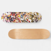Farbenfrohe Paint Spritzer Skateboard (Horizontal)
