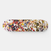 Farbenfrohe Paint Spritzer Skateboard (Horizontal)