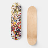 Farbenfrohe Paint Spritzer Skateboard (Vorderseite)