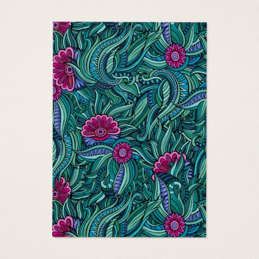 Farbenfrohe Paisley Modernes Muster mit Hintergrun (Rückseite)