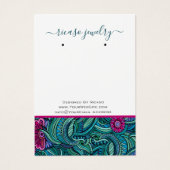 Farbenfrohe Paisley Modernes Muster mit Hintergrun (Vorderseite)