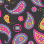 Farbenfrohe Paisley nahtloses Muster Aufkleber (Vorderseite)