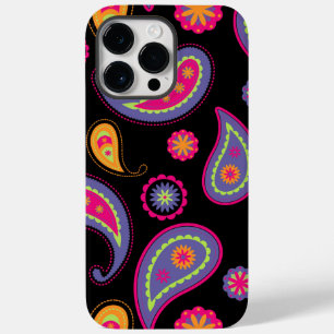 Farbenfrohe Paisley nahtloses Muster Case-Mate iPhone 14 Pro Max Hülle