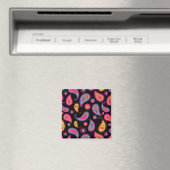 Farbenfrohe Paisley nahtloses Muster Magnet (In Situ (Geschirrspüler))
