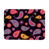 Farbenfrohe Paisley nahtloses Muster Magnet (Horizontal)