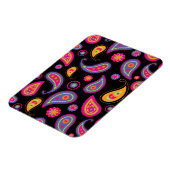Farbenfrohe Paisley nahtloses Muster Magnet (Linke Seite)