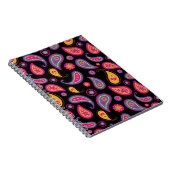 Farbenfrohe Paisley nahtloses Muster Notizblock (Rechte Seite)