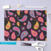 Farbenfrohe Paisley nahtloses Muster Seidenpapier (Handwerk)