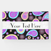 Farbenfrohe Paisley, Paisley Pattern, Persisches P Banner (Horizontal)