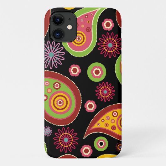 Farbenfrohe Paisley, Paisley Pattern, Persisches P Case-Mate iPhone Hülle (Rückseite)