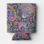 Farbenfrohe Paisley, Paisley Pattern, Persisches P Dosenkühler (Vorderseite)