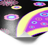 Farbenfrohe Paisley, Paisley Pattern, Persisches P Fotodruck (Ecke)