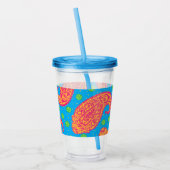 Farbenfrohe Paisley Pattern Acryltrinkbecher (Links)