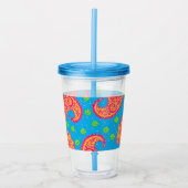 Farbenfrohe Paisley Pattern Acryltrinkbecher (Vorderseite)