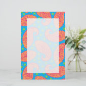 Farbenfrohe Paisley Pattern Briefpapier (Stehend Vorderseite)