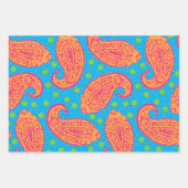 Farbenfrohe Paisley Pattern Geschenkpapier Set (Vorderseite 3)