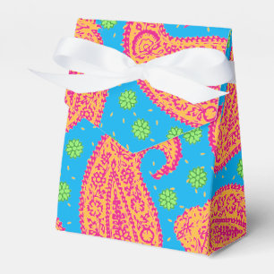 Farbenfrohe Paisley Pattern Geschenkschachtel