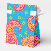 Farbenfrohe Paisley Pattern Geschenkschachtel (Rückseite)