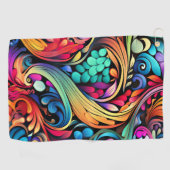 Farbenfrohe Paisley Pattern Golfhandtuch (Horizontal)