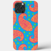 Farbenfrohe Paisley Pattern iPhone Case (Rückseite)