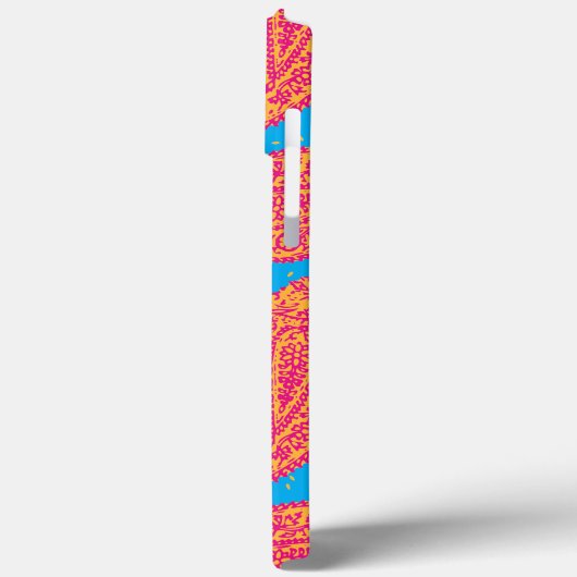 Farbenfrohe Paisley Pattern iPhone Case (Rückseite / Links)