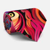 Farbenfrohe Paisley Pattern Krawatte (Gerollt)