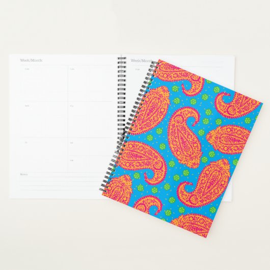 Farbenfrohe Paisley Pattern Planer (Anzeige)