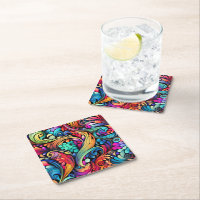 Farbenfrohe Paisley Pattern