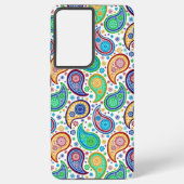 Farbenfrohe Paisley Pattern Samsung Galaxy Hülle (Rückseite)