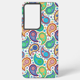 Farbenfrohe Paisley Pattern Samsung Galaxy Hülle