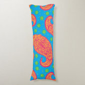 Farbenfrohe Paisley Pattern Seitenschläferkissen (Vorderseite Vertikal)