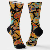 Farbenfrohe Paisley Pattern Socken (Gewinkelt)