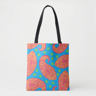 Farbenfrohe Paisley Pattern Tasche