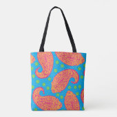 Farbenfrohe Paisley Pattern Tasche (Rückseite)