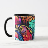 Farbenfrohe Paisley Pattern Tasse (Links)
