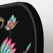 Farbenfrohe Paisley Personalisiert Pickleball Schläger (Linke Seite)