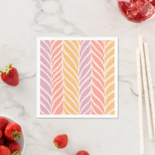 Farbenfrohe Palm Blätter Muster Serviette (Beispiel)