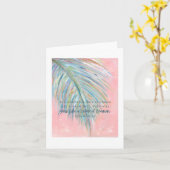 Farbenfrohe Palmabzweigung Karte (Gelbe Blume)