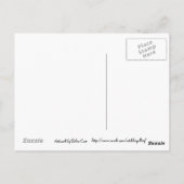 Farbenfrohe Palmen Postkarte (Rückseite)