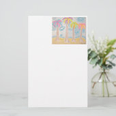 Farbenfrohe Palmen-Schreibwaren Briefpapier (Stehend Vorderseite)