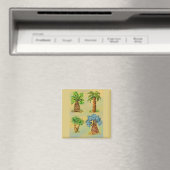 Farbenfrohe Palmensorten. Magnet (In Situ (Geschirrspüler))