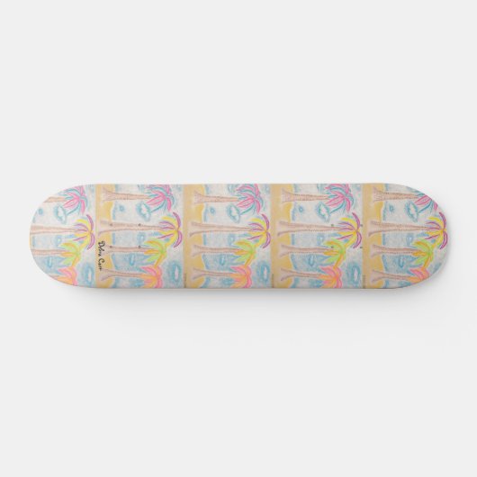 Farbenfrohe Palms-Skateboard Skateboard (Horizontal)