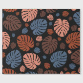 Farbenfrohe Palmwedel Geschenkpapier (Flach)