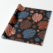 Farbenfrohe Palmwedel Geschenkpapier (Ungerollt)