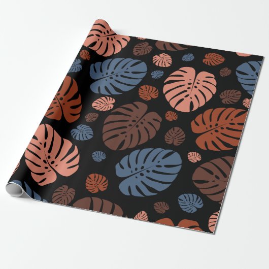 Farbenfrohe Palmwedel Geschenkpapier (Ungerollt)