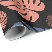 Farbenfrohe Palmwedel Geschenkpapier (Rolleneckpunkt)