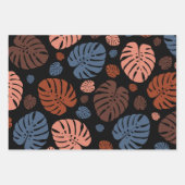 Farbenfrohe Palmwedel Geschenkpapier Set (Vorderseite)